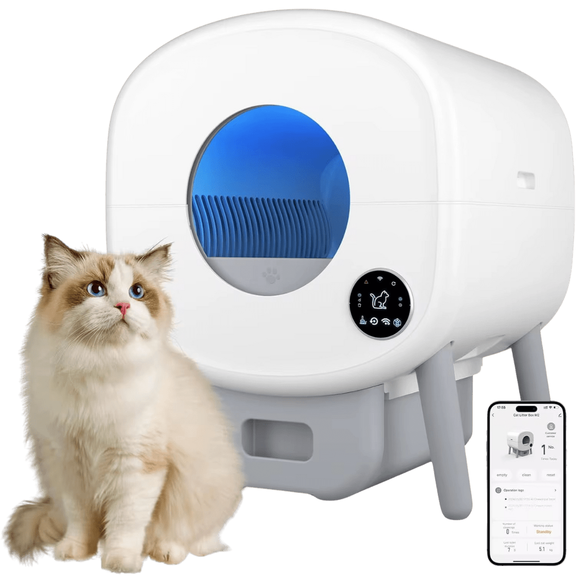 Litière Automatique BigPaw – Grande Capacité