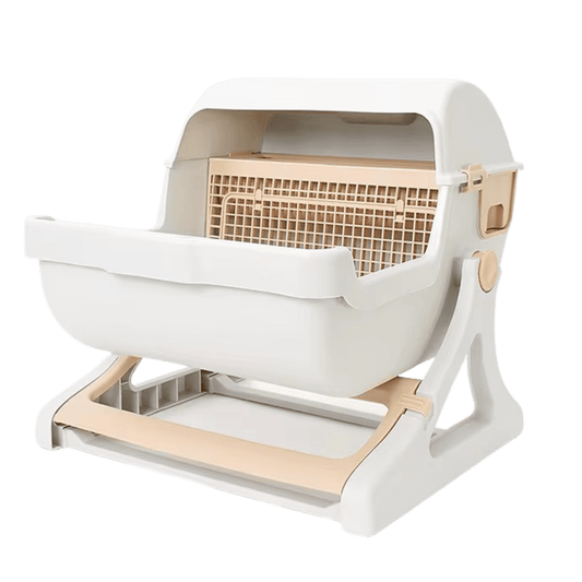 Litière Manuelle Semi-Automatique pour Chat