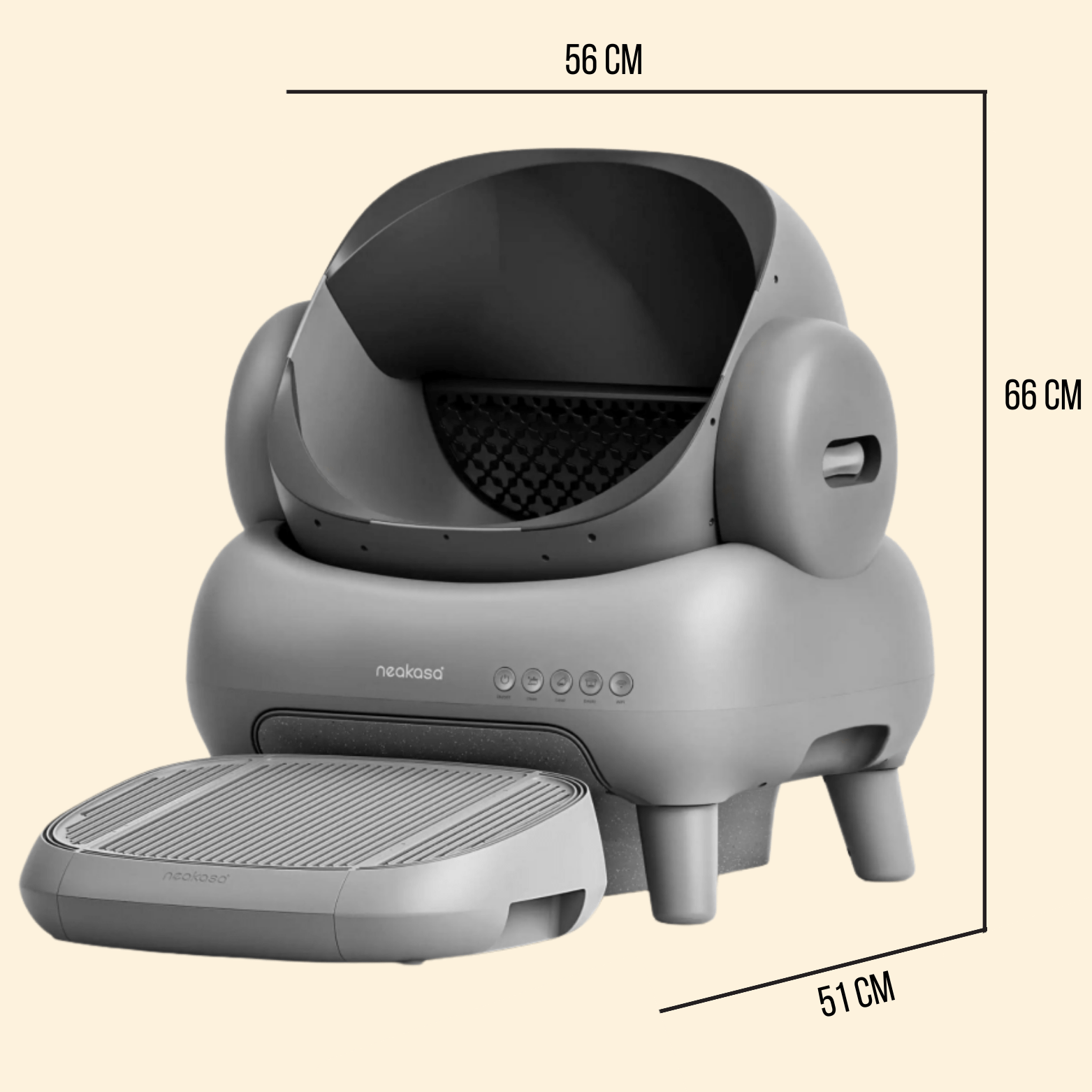 Litière Automatique Connectée - Neakasa M1 - Spécial Grands Chats