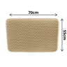 Tapis Anti-Projection Beige pour Litière – 50 x 70 cm